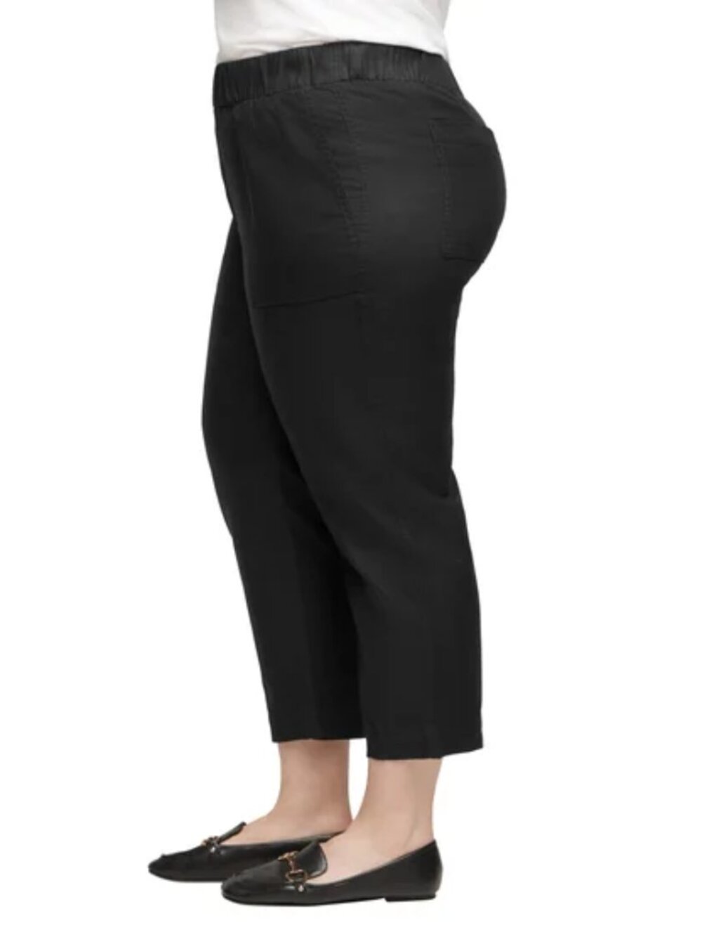 Banana Republic Tapered Crop Pull On Pants | Black | XXL | NWT